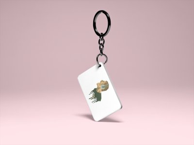 Intense music -White -Designable Musicllnstrument Keychain ( Combo Set Of 2)