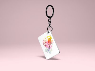 Color full Walkman-White -Designable Musicllnstrument Keychain ( Combo Set Of 2)