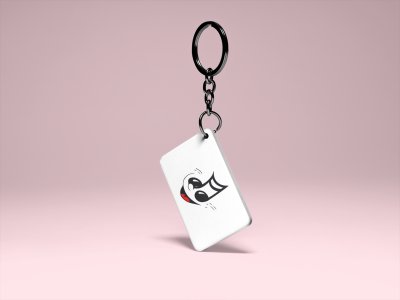 Eighth note ( music note ) -White -Designable Musicllnstrument Keychain ( Combo Set Of 2)