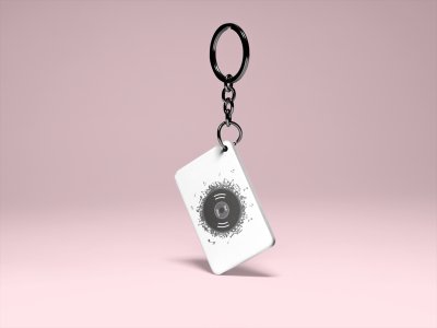 Best Music Beat-White -Designable Musicllnstrument Keychain ( Combo Set Of 2)