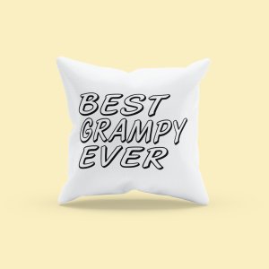 Best Grampy Ever Black text- Printed Pillow Covers (Pack Of Two)