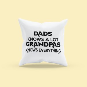 Granpas knows everything - Printed Pillow Covers (Pack Of Two)