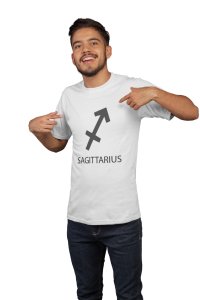 Sagittarius (White T) - Printed Zodiac Sign Tshirts - Made especially for astrology lovers people