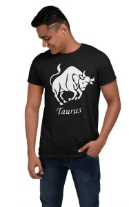 Taurus symbol (BG White) - Printed Zodiac Sign Tshirts - Made especially for astrology lovers people