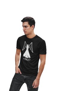 Virgo symbol, (BG White) - Printed Zodiac Sign Tshirts - Made especially for astrology lovers people