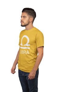 Libra (Yellow T) - Printed Zodiac Sign Tshirts - Made especially for astrology lovers people