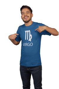 Virgo(Blue T) - Printed Zodiac Sign Tshirts - Made especially for astrology lovers people