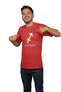 Sagittarius (Red T) - Printed Zodiac Sign Tshirts - Made especially for astrology lovers people