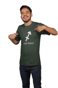 Sagittarius (Green T) - Printed Zodiac Sign Tshirts - Made especially for astrology lovers people