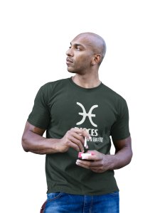 Pisces, warm hearted and sensitive (Green T) - Printed Zodiac Sign Tshirts - Made especially for astrology lovers people