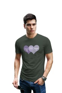 Scorpio, Pisces, Intense couple (Green T) - Printed Zodiac Sign Tshirts - Made especially for astrology lovers people