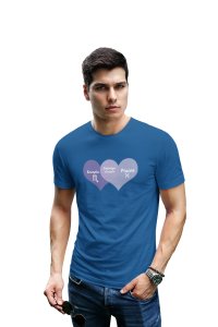 Scorpio, Pisces, Intense couple(Blue T) - Printed Zodiac Sign Tshirts - Made especially for astrology lovers people