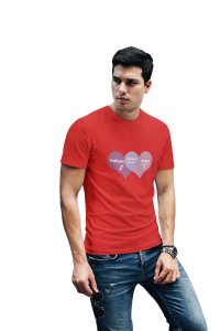 Sagittarius, Aries, Perfect couple (Red T) - Printed Zodiac Sign Tshirts - Made especially for astrology lovers people