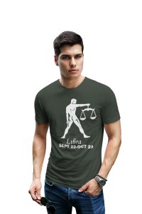 Libra Sep 23-Oct 23 (Green T) - Printed Zodiac Sign Tshirts - Made especially for astrology lovers people