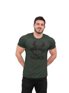 Taurus symbol (Green T) - Printed Zodiac Sign Tshirts - Made especially for astrology lovers people