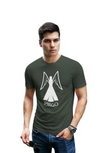 Virgo, (BG white) (Green T) - Printed Zodiac Sign Tshirts - Made especially for astrology lovers people