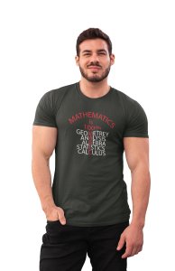 Mathematics is 100% Magic (Green T)- Clothes for Mathematics Lover - Suitable for Math Lover Person - Foremost Gifting Material for Your Friends, Teachers, and Close Ones