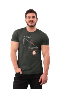 Find x? (Green T)- Clothes for Mathematics Lover - Suitable for Math Lover Person - Foremost Gifting Material for Your Friends, Teachers, and Close Ones