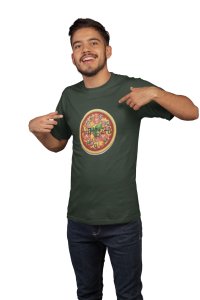 Pizza (Green T)- Clothes for Mathematics Lover - Suitable for Math Lover Person - Foremost Gifting Material for Your Friends, Teachers, and Close Ones