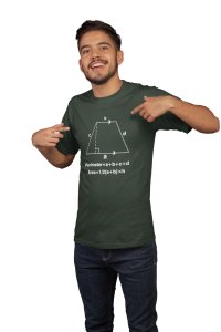 Quadrilateral (Green T)- Clothes for Mathematics Lover - Suitable for Math Lover Person - Foremost Gifting Material for Your Friends, Teachers, and Close Ones