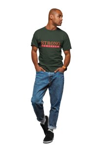 Strong Tomorrow, Round Neck Gym Tshirt - Foremost Gifting Material for Your Friends and Close Ones