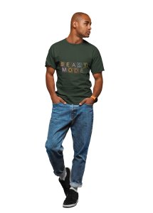 Beast Mode, Round Neck Gym Tshirt - Foremost Gifting Material for Your Friends and Close Ones