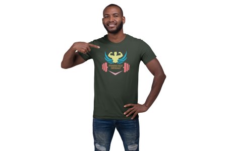 Stronger Than Yesterday, Round Neck Gym Tshirt - Foremost Gifting Material for Your Friends and Close Ones