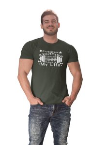 Fitness Exercise Saved My Life, Round Neck Gym Tshirt (BG White) - Foremost Gifting Material for Your Friends and Close Ones
