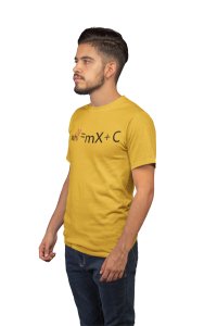 whY=mX+C (Yellow T)- Tshirts for Maths Lovers - Foremost Gifting Material for Your Close Ones