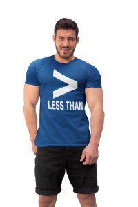 Less Than (Blue T) -Tshirts for Maths Lovers - Foremost Gifting Material for Your Friends and Close Ones