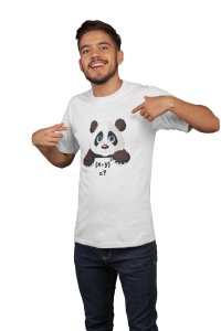 Panda (White T) -Tshirts for Maths Lovers - Foremost Gifting Material for Your Friends and Close Ones
