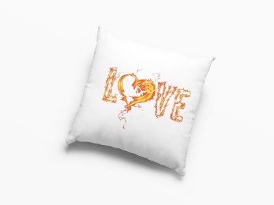 Love In Fire -Printed Pillow Covers For (Pack Of Two)