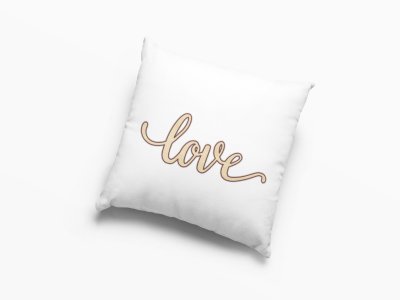 Love Text -Printed Pillow Covers For (Pack Of Two)
