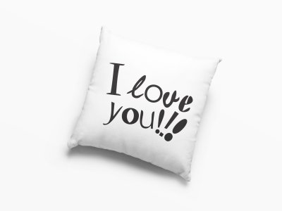 I Love You !!!-Printed Pillow Covers For (Pack Of Two)