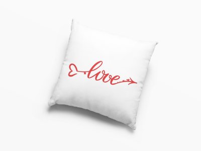 Arrow Of Love text-Printed Pillow Covers For (Pack Of Two)