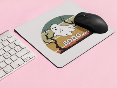 BOO.....-Flying Ghost-Halloween Theme Mousepads