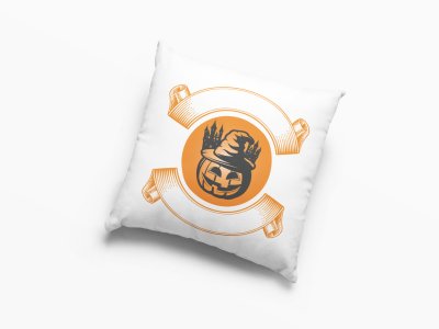 Scary Pumpkin -Halloween Theme Pillow Covers (Pack Of 2)