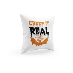 Creep it real Spider Web - Halloween Theme Pillow Covers (Pack Of 2)