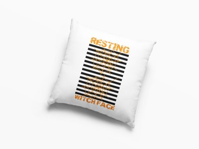 Resting Witch Face-Spider web-Halloween Theme Pillow Covers (Pack Of 2)