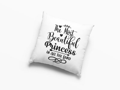 The Most Beutiful Princes Black Text-Halloween Theme Pillow Covers (Pack Of 2)