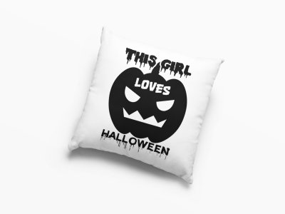 This Girl Loves Halloween -Halloween Theme Pillow Covers (Pack Of 2)
