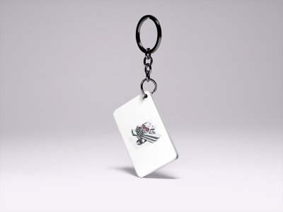 Strange Skull-Printed Acrylic Keychains(Pack Of 2)