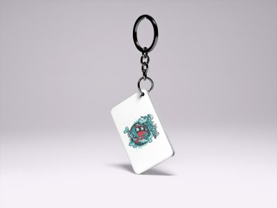 Ride Loose Blue Skull -Printed Acrylic Keychains(Pack Of 2)