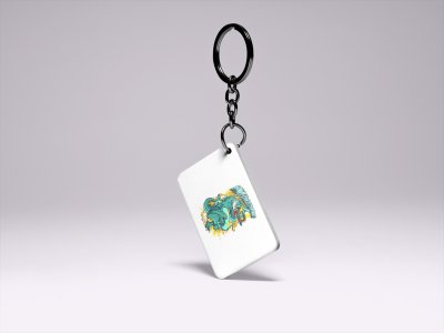 Wave I Am Coming-Printed Acrylic Keychains(Pack Of 2)