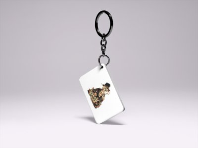 Rich Skull-Printed Acrylic Keychains(Pack Of 2)