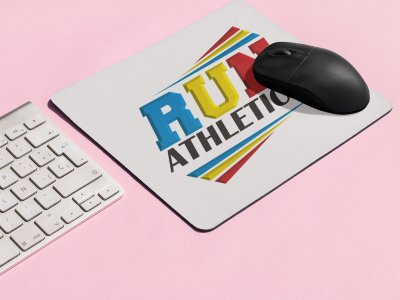 Run Athletics Text - Designable Printed Mousepads(20cm x 18cm)