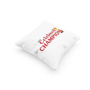 Let's Celebrate Champions Text -Printed Pillow Covers (Pack Of 2)