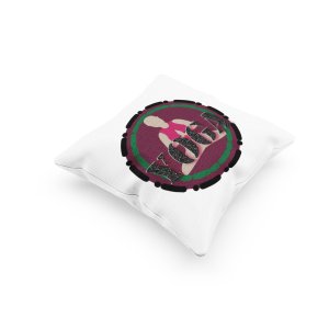 Yoga Text Meditating illustration -Printed Pillow Covers(Pack Of 2)