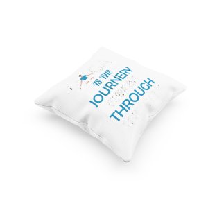 Journey of the self Text -Printed Pillow Covers(Pack Of 2)