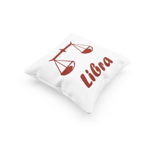 Libra (BG Brown) - Printed Pillow Covers(Pack Of 2)